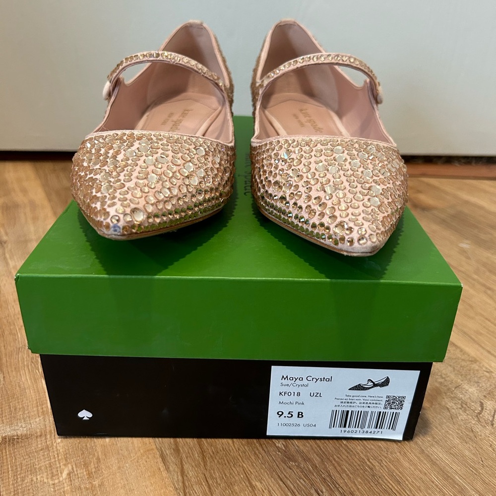 Kate Spade Maya Crystal Flat in Mochi Pink size 9.5 - Picture 10 of 17